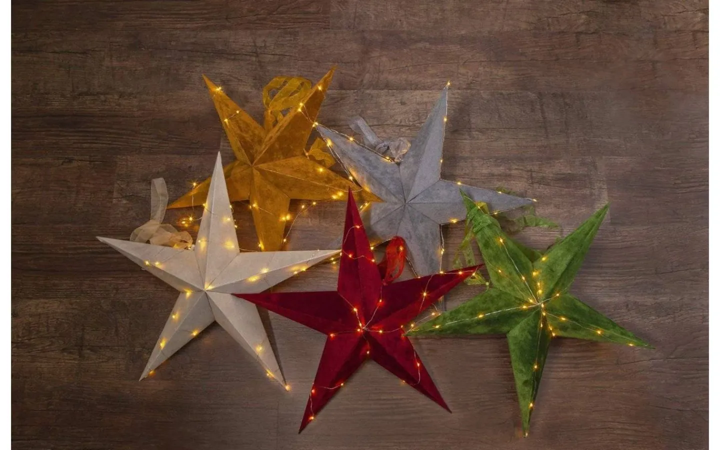 Star Trading Velvet Batteridriven Julstjärna Sammet Med Ljusslinga, Vinröd* Visa Alla Julstjärnor|Julstjärnor Utan Sladd