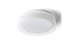 Badrumslampor Tak<Rendl Venice Plafond 30cm 12W 3000K Vit/Krom IP44