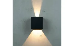 Upp & Nedljus Lampor<Dyberg Larsen Venus Vägglampa Justerbar Upp/Nedljus LED 2990K 6W Svart IP54