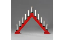 Vera Adventsljusstake 11L 51cm Röd