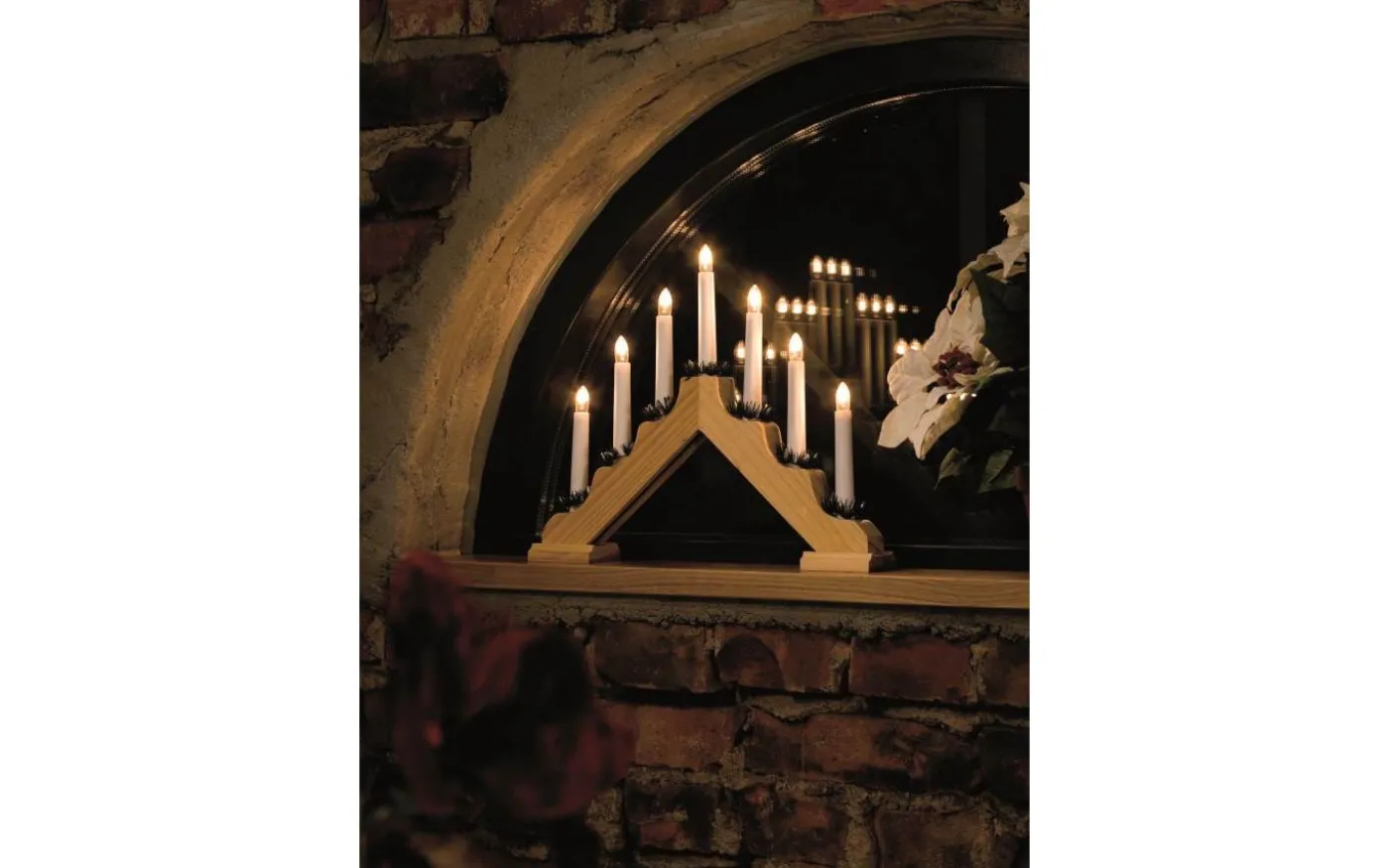 Vera Adventsljusstake 7L Natur 30cm