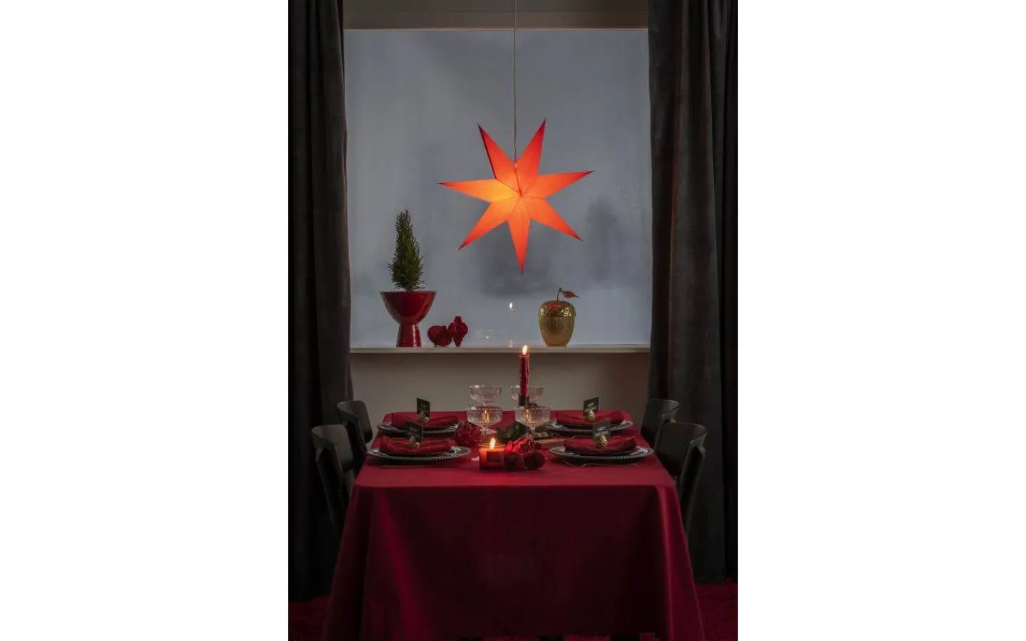 Konstsmide Vera Julstjärna 60cm Röd* Visa Alla Julstjärnor|Julstjärnor Med Sladd