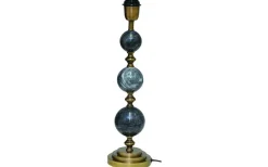 Verona Lampfot 53cm Svart Marmor/Antik Mässing