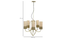 Stora Taklampor Ø70-150 Cm<Mauro Ferretti Versailles Taklampa 80cm Guld