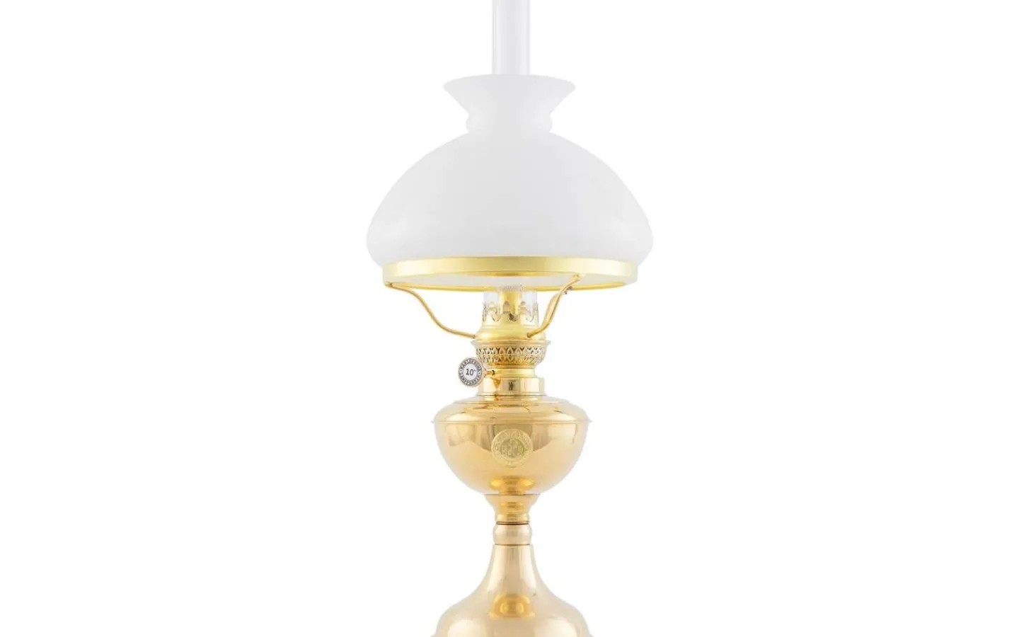 Karlskrona Lampfabrik Vestaskärm 190 - Vitt överfångsglas* Fotogenskärmar