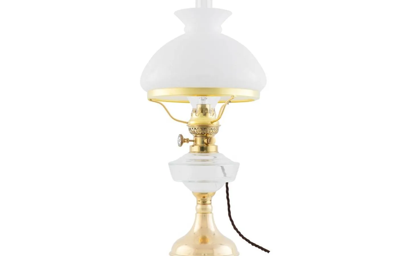 Karlskrona Lampfabrik Vestaskärm 190 - Vitt överfångsglas* Fotogenskärmar