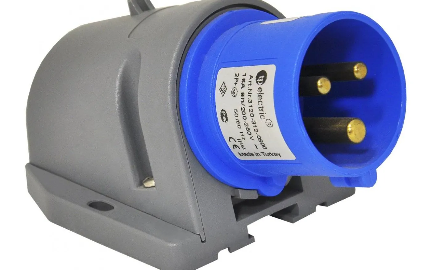 Väggintag, 32A, 2P+J, 230V, 6h, IP44