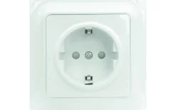 Strömställare/Vägguttag<Malmbergs Vägguttag GAMMA, 1-vägs med jord
