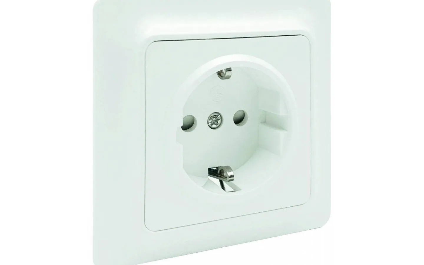 Strömställare/Vägguttag<Malmbergs Vägguttag GAMMA, 1-vägs med jord