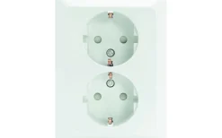 Strömställare/Vägguttag<Malmbergs Vägguttag GAMMA, 2-vägs med jord