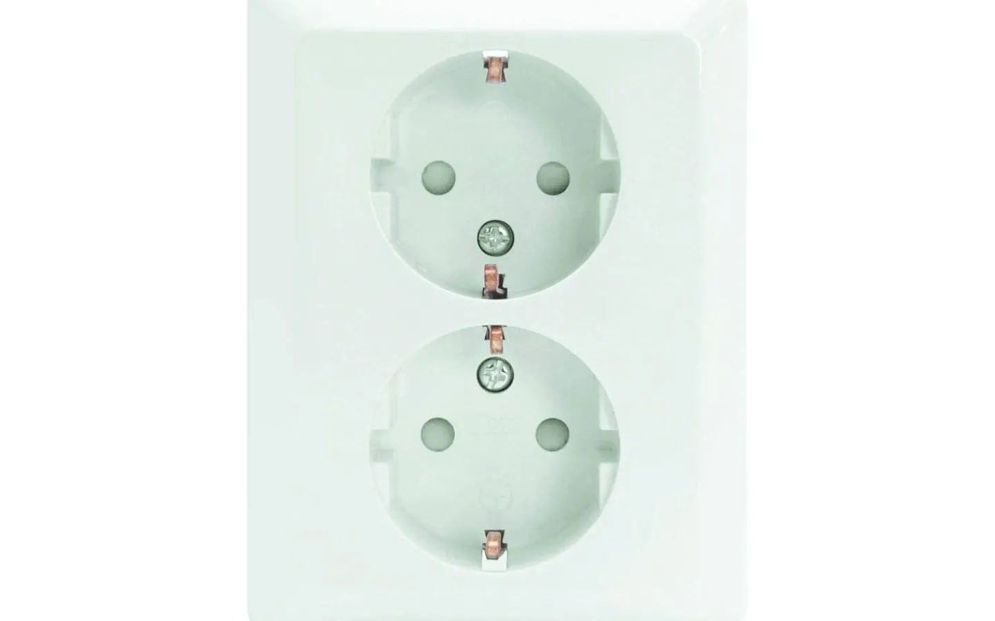 Strömställare/Vägguttag<Malmbergs Vägguttag GAMMA, 2-vägs med jord