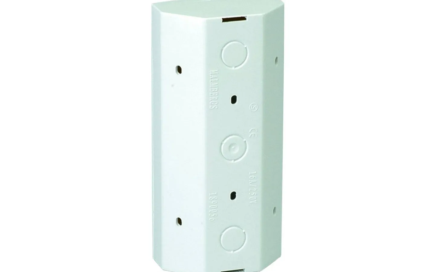 Strömställare/Vägguttag<Malmbergs Vägguttag Nova, 3-vägs