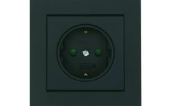 Malmbergs Vägguttag Optima Svart* Strömbrytare & Vägguttag