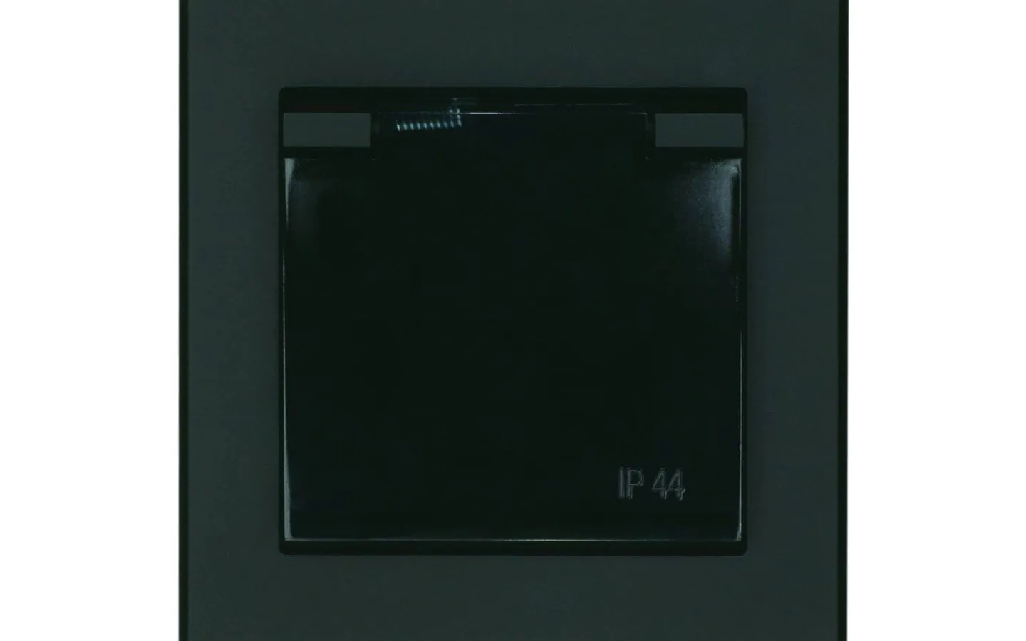 Strömställare/Vägguttag<Malmbergs Vägguttag Optima 1-vägs med jord IP44 Svart, Skruv