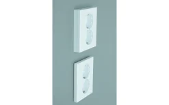 Malmbergs Vägguttag Optima, 2-vägs med jord* Strömbrytare & Vägguttag