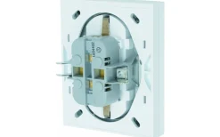 Malmbergs Vägguttag Optima, 2-vägs med jord* Strömbrytare & Vägguttag