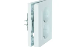 Malmbergs Vägguttag Optima, 2-vägs med jord* Strömbrytare & Vägguttag