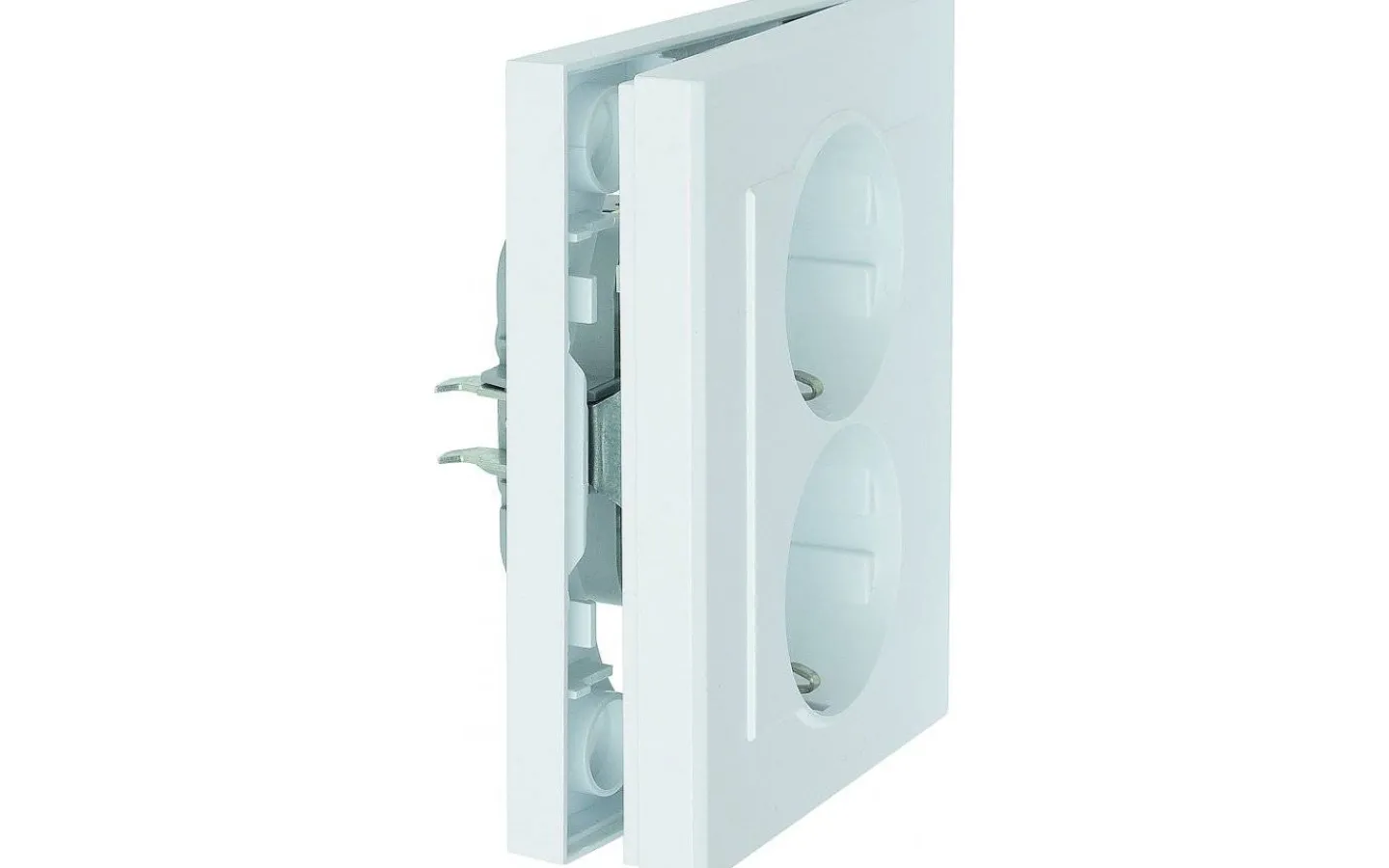 Malmbergs Vägguttag Optima, 2-vägs med jord* Strömbrytare & Vägguttag