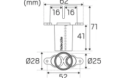 2-vägs Muff 16mm 10-Pack