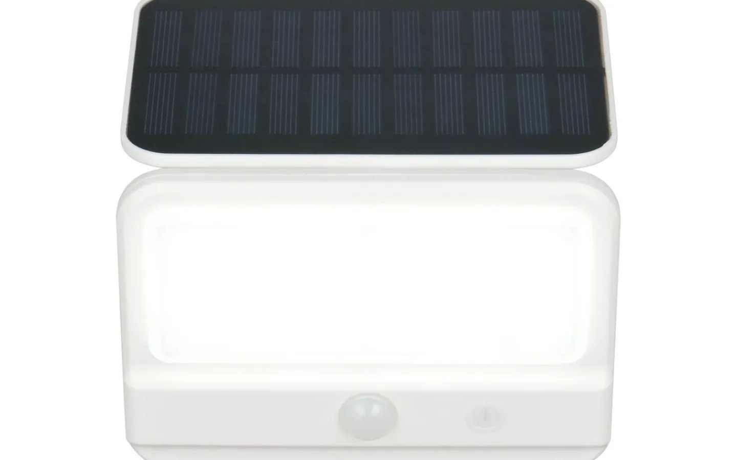 Reality Viamao hybrid solcellsdriven Vägglampa LED vit uppladdningsbar rörelse- och skymningssensor 4000K IP44* Solcellslampor Vägg|Visa Alla Solcellslampor