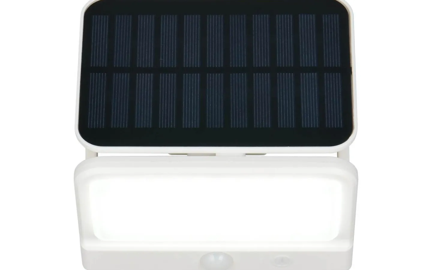 Reality Viamao hybrid solcellsdriven Vägglampa LED vit uppladdningsbar rörelse- och skymningssensor 4000K IP44* Solcellslampor Vägg|Visa Alla Solcellslampor