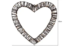 Star Trading Vicke Heart Utomhusdekoration 40cm Brun* Batteri Julpynt Utomhus|Batteri Julpynt Inomhus