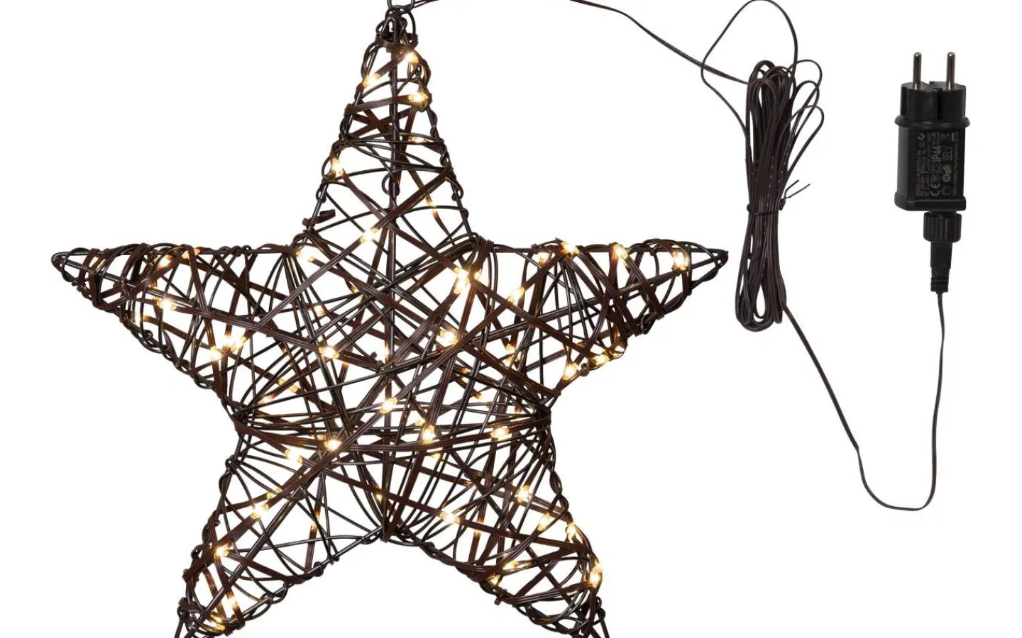 Star Trading Vicke Star Utomhusdekoration 40cm Brun* Julpynt Utomhus|Julpynt Inomhus