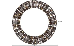 Star Trading Vicke Wreath Utomhusdekoration Ø40cm Brun* Julpynt Utomhus|Julpynt Inomhus