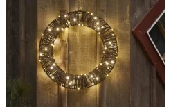 Star Trading Vicke Wreath Utomhusdekoration Ø40cm Brun* Julpynt Utomhus|Julpynt Inomhus
