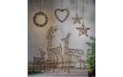 Star Trading Vicke Wreath Utomhusdekoration Ø40cm Brun* Julpynt Utomhus|Julpynt Inomhus