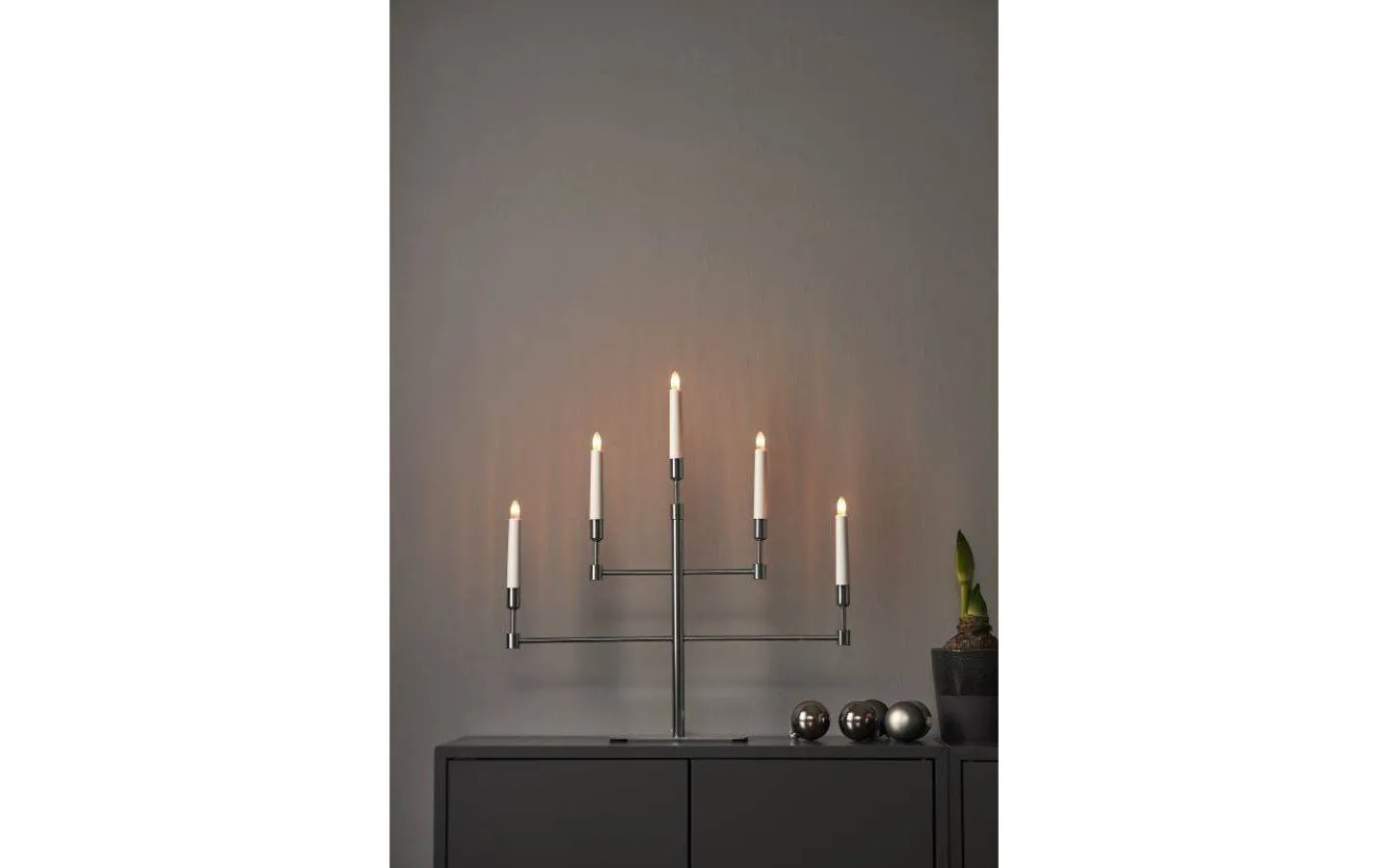 Star Trading Vide Adventsljusstake 53cm Krom* Visa Alla Adventsljusstakar|Adventsljusstakar 31-60 Cm