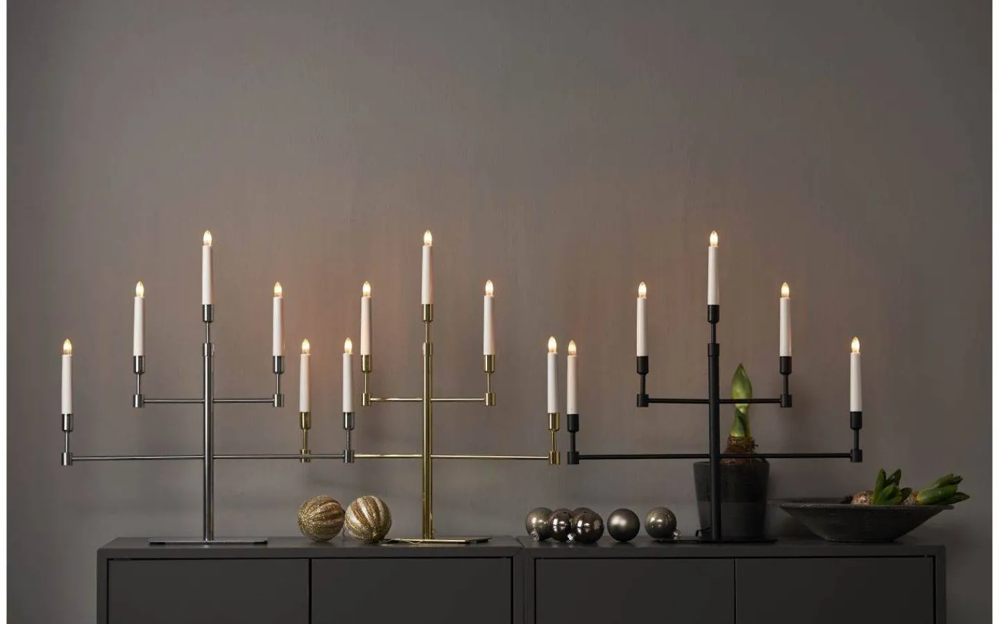 Star Trading Vide Adventsljusstake 53cm Krom* Visa Alla Adventsljusstakar|Adventsljusstakar 31-60 Cm