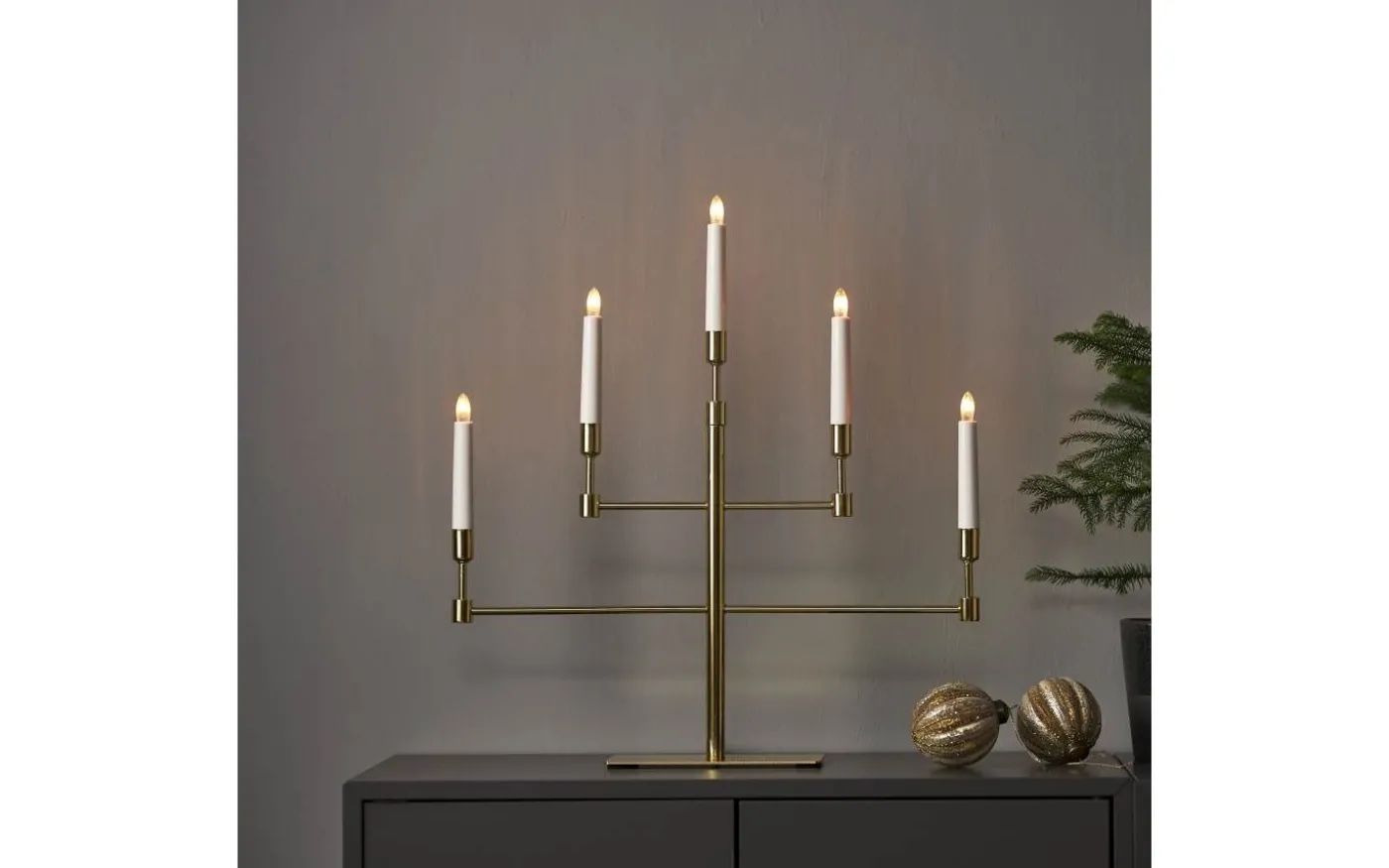 Vide Adventsljusstake 53cm Mässing