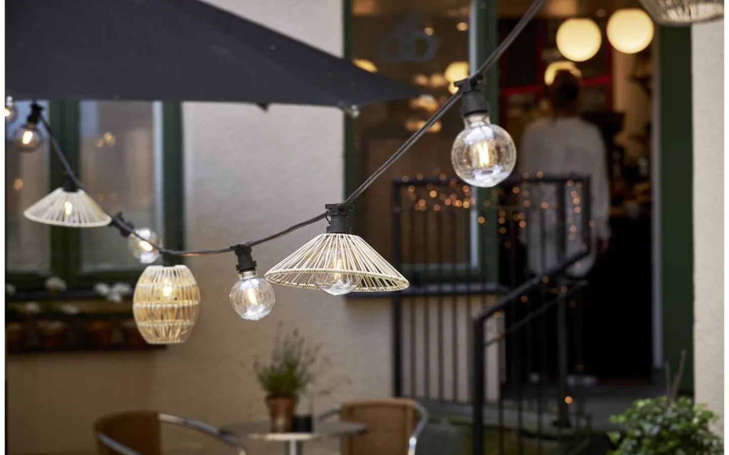 Taklampor Utomhus<Star Trading Vide Lampskärm 25cm Beige