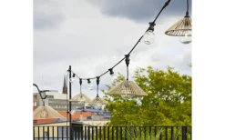 Taklampor Utomhus<Star Trading Vide Lampskärm 25cm Beige