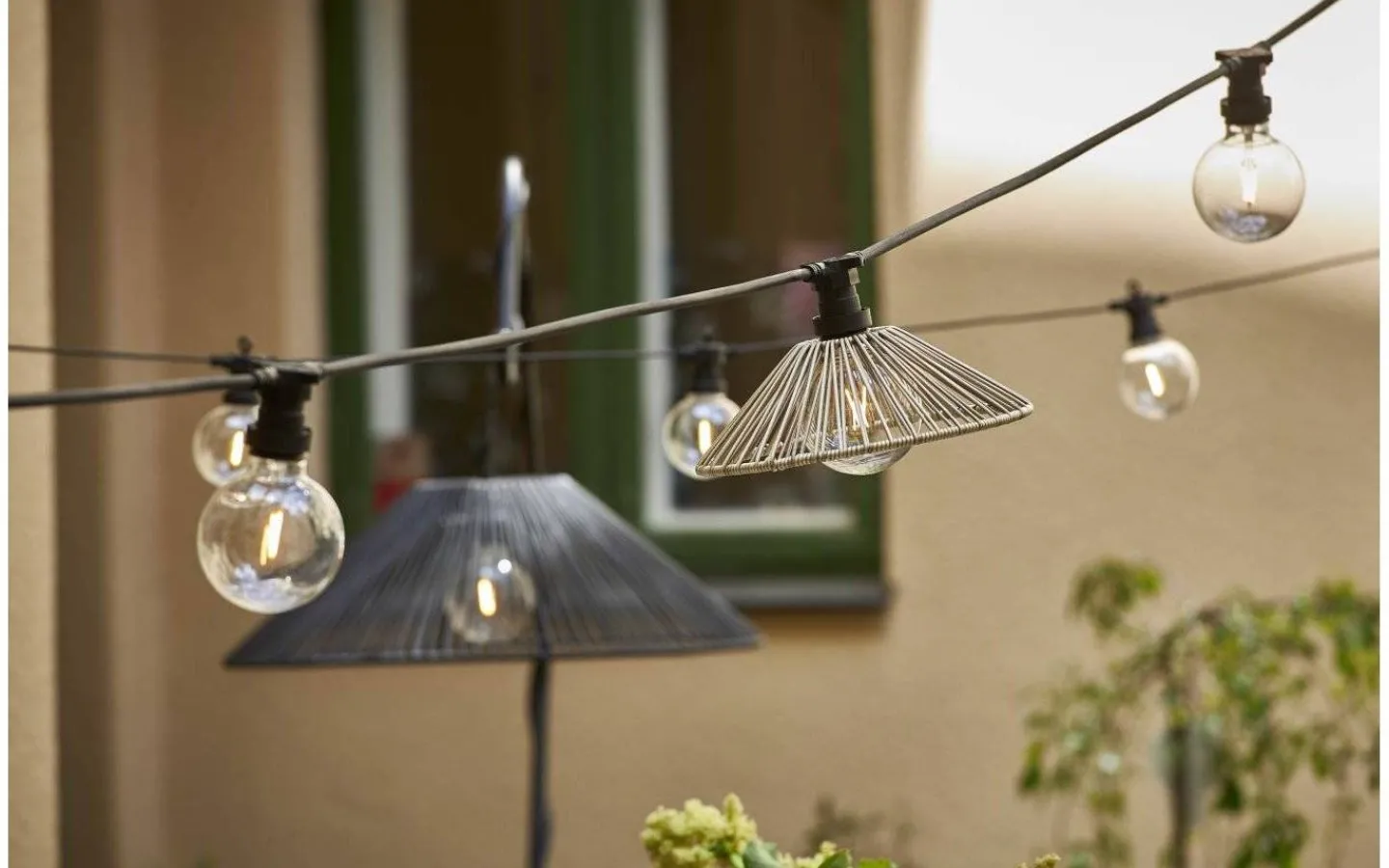 Star Trading Vide Lampskärm 38cm Beige* Taklampor Utomhus