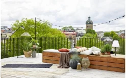 Star Trading Vide Lampskärm 38cm Beige* Taklampor Utomhus