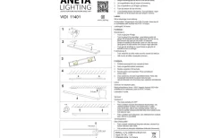Bänkbelysning<Aneta Vidi Uppladdningsbar Bänkbelysning 40cm LED 2W med Sensor