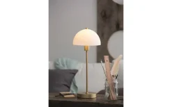 Herstal Vienda Bordslampa 47cm Mässing/Vit* Vardagsrum|Sovrum