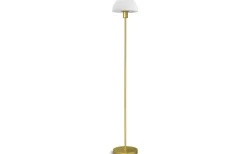 Golvlampor<Herstal Vienda Golvlampa 125cm Mässing/Opal Glas
