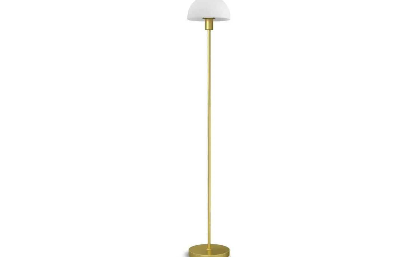 Golvlampor<Herstal Vienda Golvlampa 125cm Mässing/Opal Glas