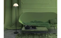 Vienda Golvlampa 125cm Svart/Opal Glas