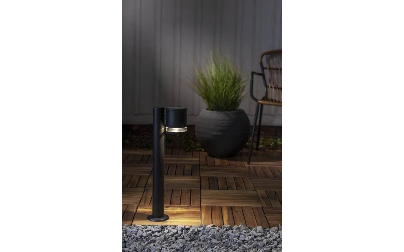 Vienna Solcellsdriven Pollare 50cm Svart