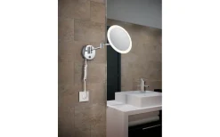 Badrumslampor Vägg<Trio Lighting View H2O LED-lampa rund krom IP44