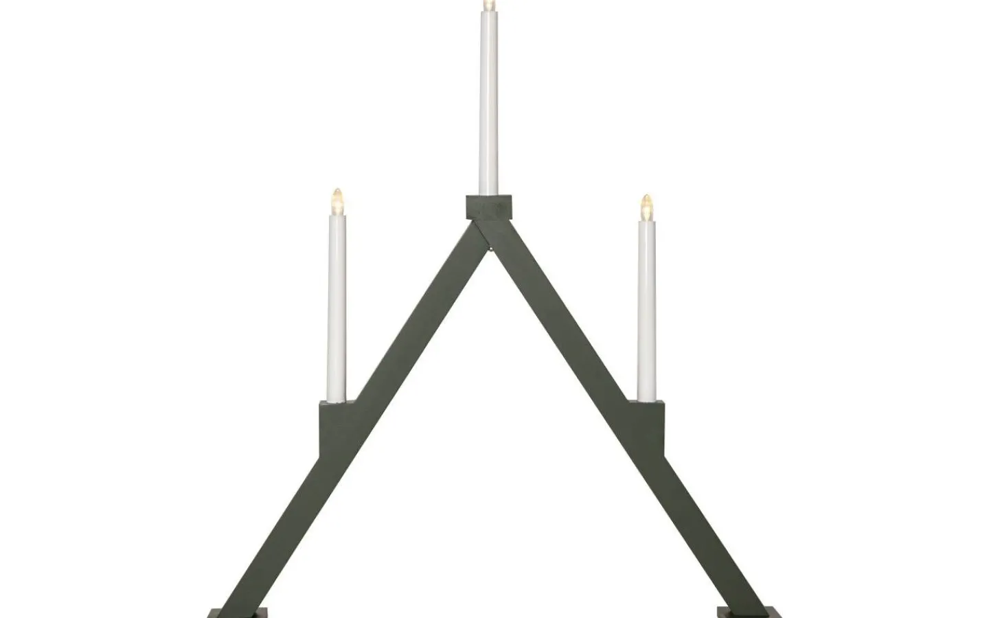 Batteridrivna Adventsljusstakar|Visa Alla Adventsljusstakar<Star Trading Vika Batteridriven Adventsljusstake 64cm LED Grön