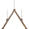 Star Trading Vika Batteridriven Adventsljusstake 64cm LED Brun* Batteridrivna Adventsljusstakar|Visa Alla Adventsljusstakar