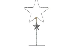 Markslojd Vikhem Batteridriven Bordsstjärna 45cm Grå* Batteri Julpynt Inomhus
