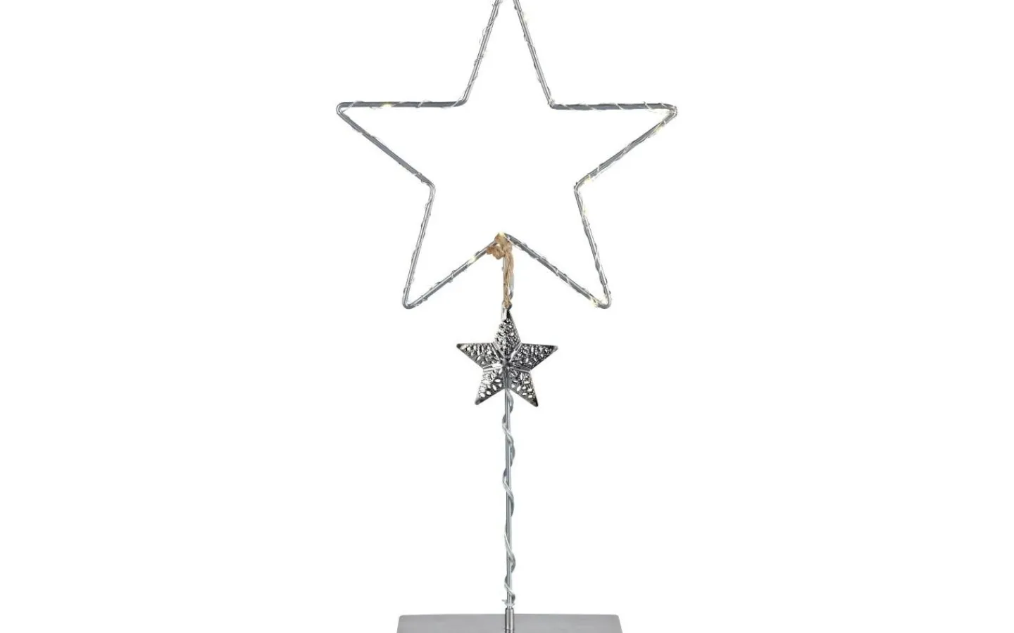 Markslojd Vikhem Batteridriven Bordsstjärna 45cm Grå* Batteri Julpynt Inomhus