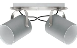 Eglo Villabate Takspotlight 34cm Nickel* Avlånga Takspotlights|Takspot Med 2 Lampor