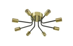 Vincent Plafond 60cm Svart/Borstad Mässing